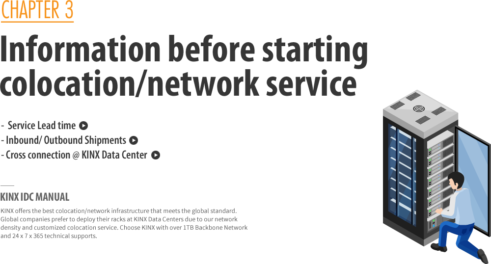 Information before starting colocation/network service