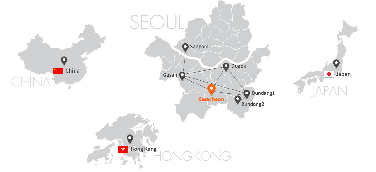 location of KINX GwaCheon